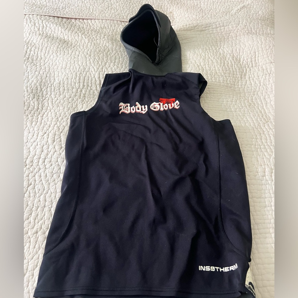 Body Glove Black Hooded Sleeveless Performance Top